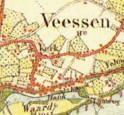kaart Veessen kaart Veessen